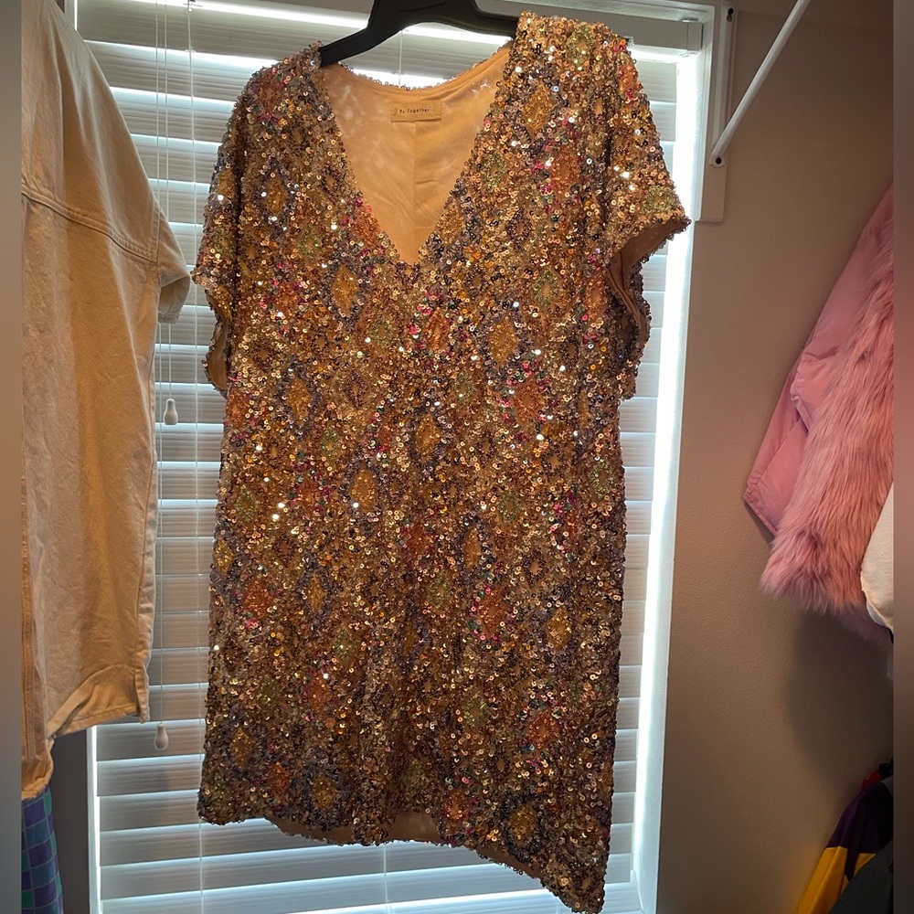 By Together Multicolor Sequin Dress